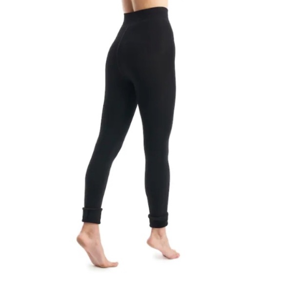 Lemon Fur Cuff Leggings NWT - Picture 2 of 3